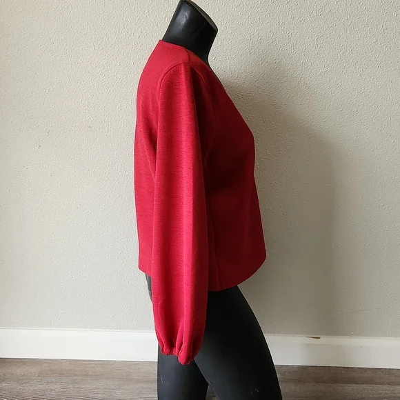 Madewell Texture & Thread Crepe Wrap Top Size S - Picture 6 of 12